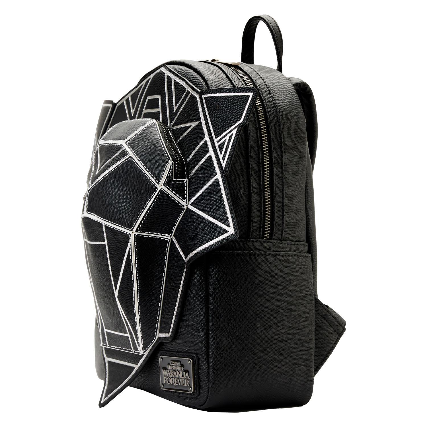 Loungefly Licensed Marvel Black Panther Wakanda Forever Themed Figural Mini Backpack for Fashionable Carry