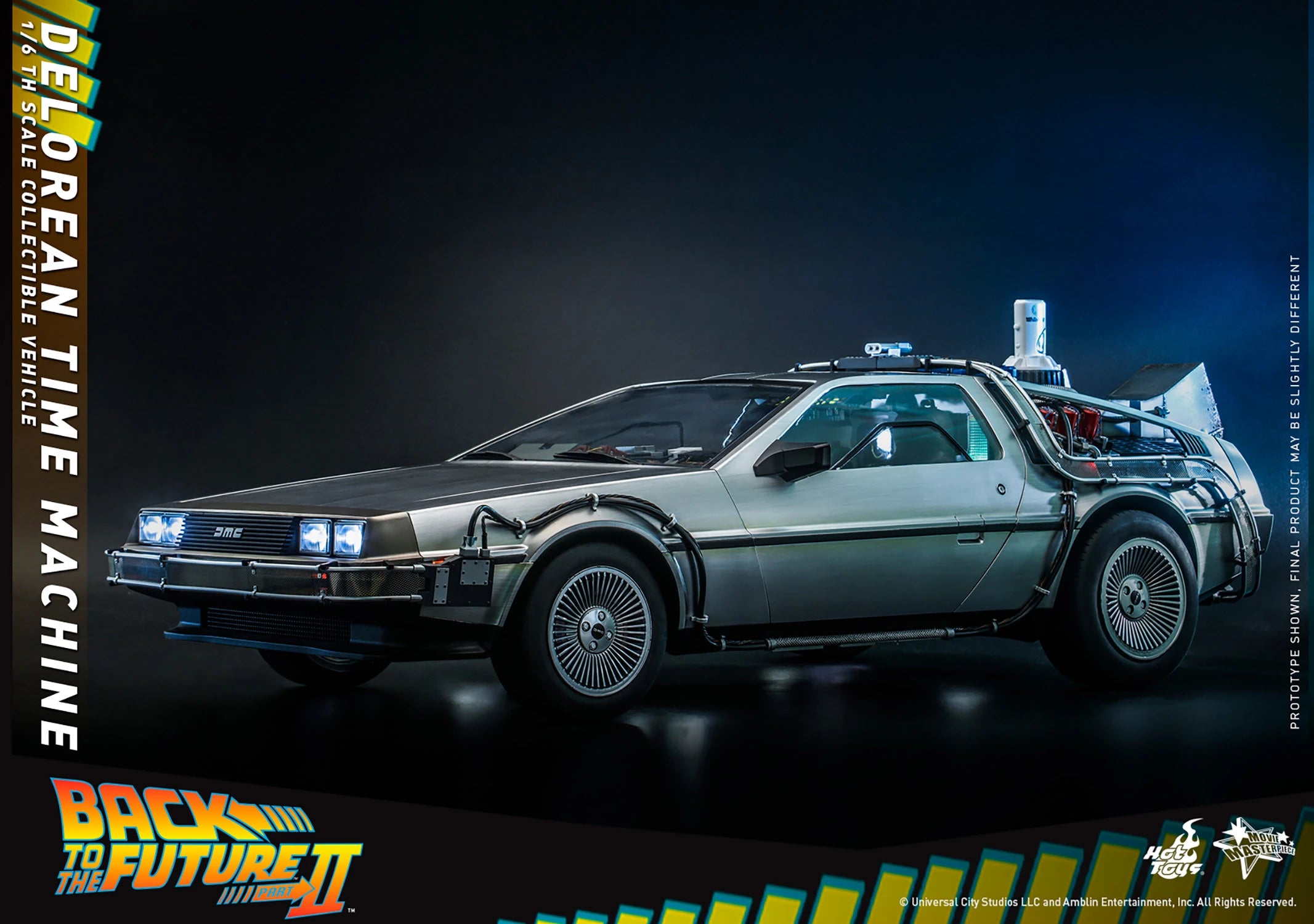 Hot Toys 1/6th Scale Foldable Hover DeLorean Time Machine from Back to the Future II