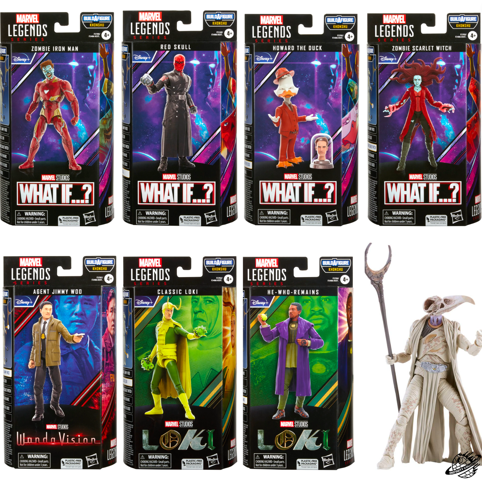 Hasbro Marvel Legends What If... Khonshu Build - A - Figure Full Collection