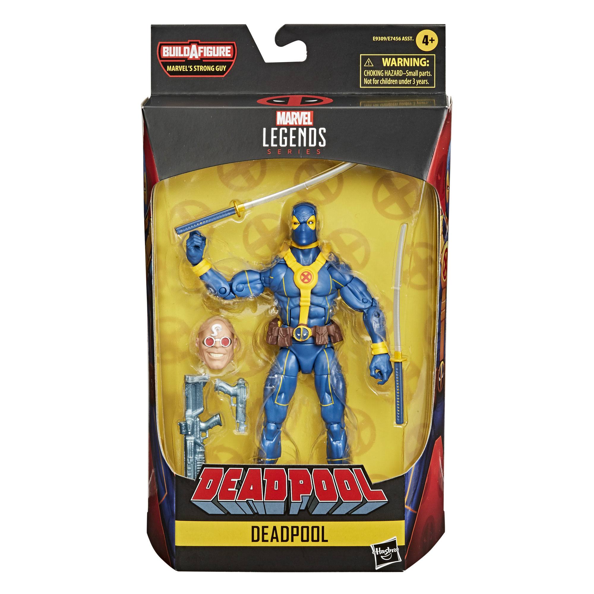 Marvel Legends Action Figures Series - Complete Build-A-Figure Bundle of 8 with Deadpool and Strong Guy Parts