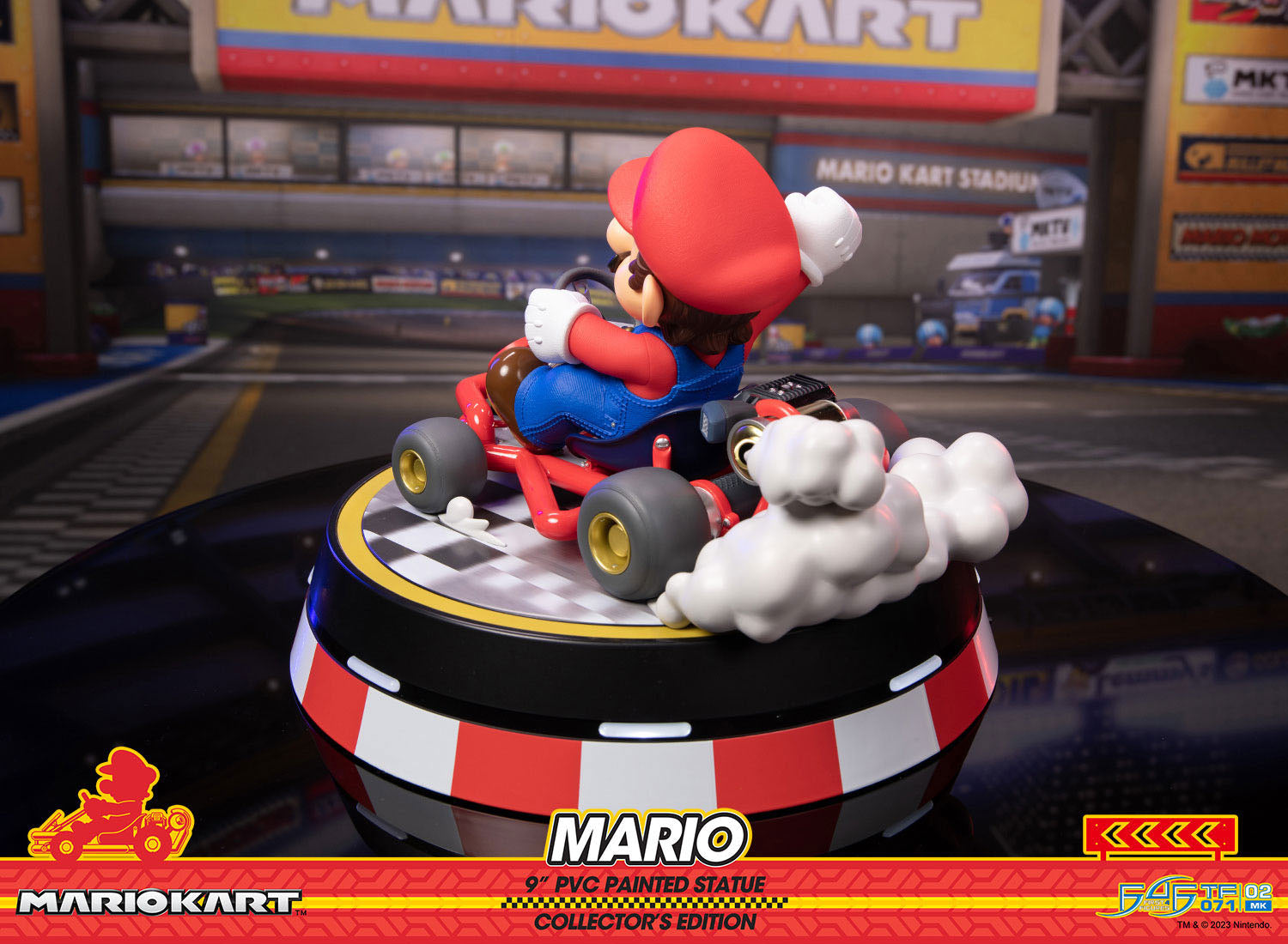 Collector's Edition Mario Kart Super Mario PVC Statue with LED Base