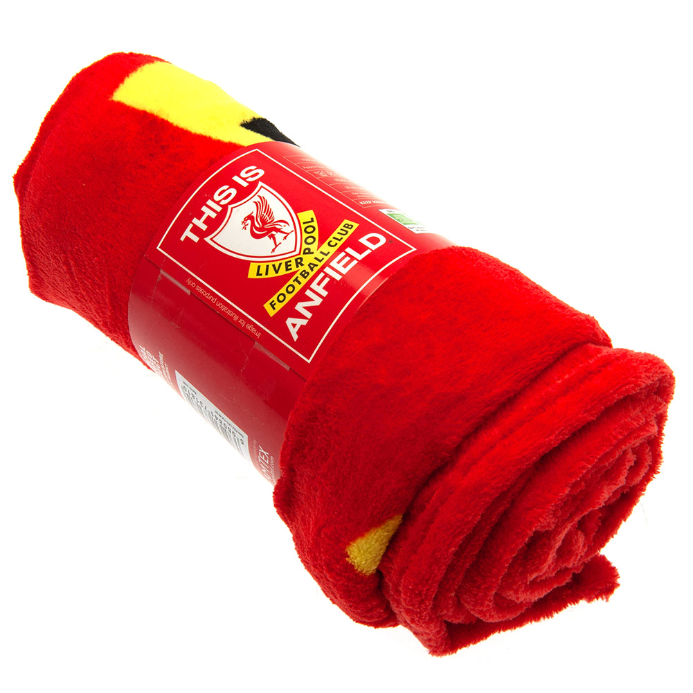 Soft and Warm Liverpool FC 'This Is Anfield' Retro Fleece Blanket