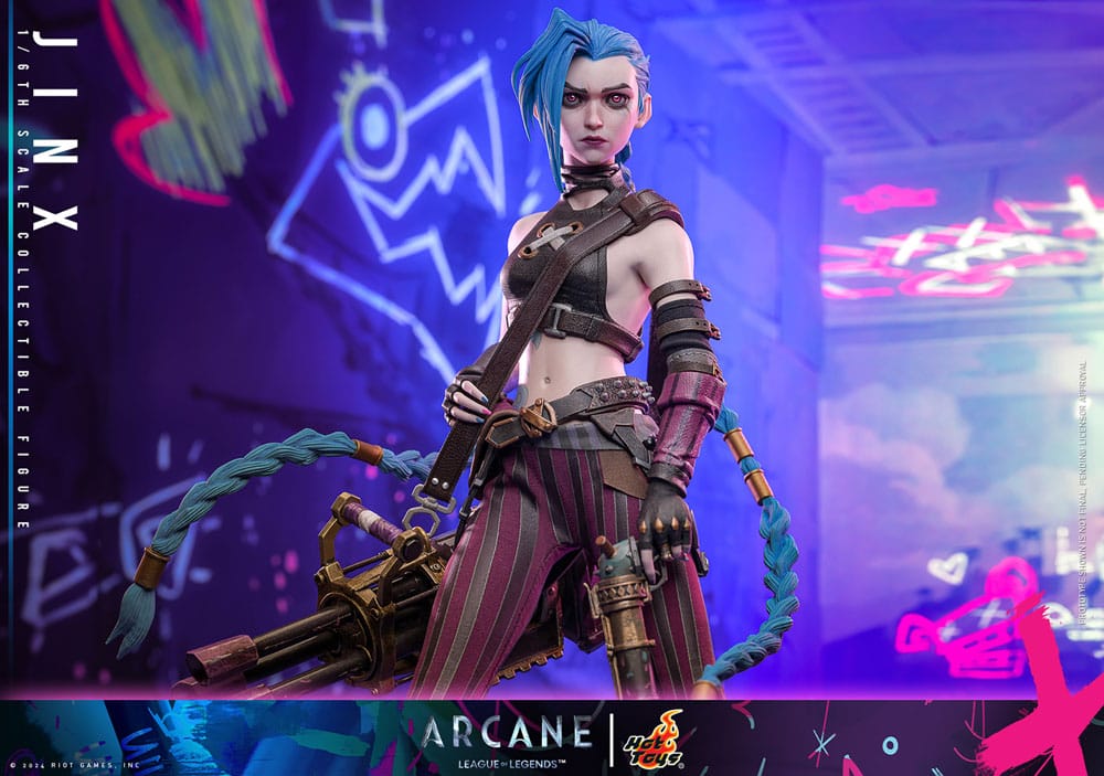 Hot Toys Collectible 1/6th Scale Figure of Arcane Jinx from League of Legends