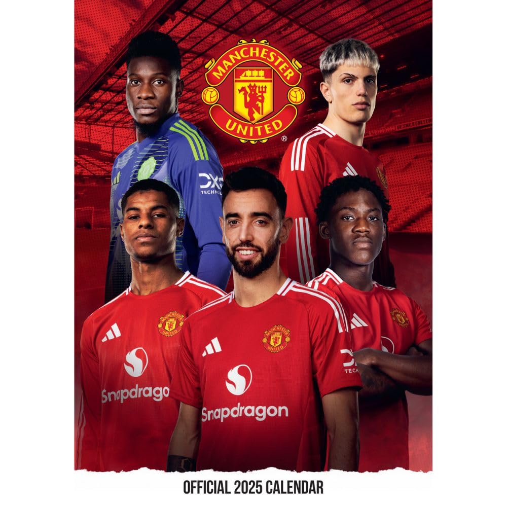 2025 Manchester United Football Club Official A3 Wall Calendar