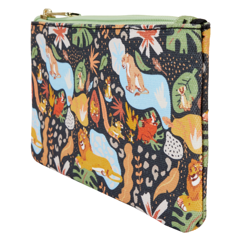 Loungefly Disney The Lion King 30th Anniversary All Over Print Silhouette Design Canvas Wristlet Handheld Accessory