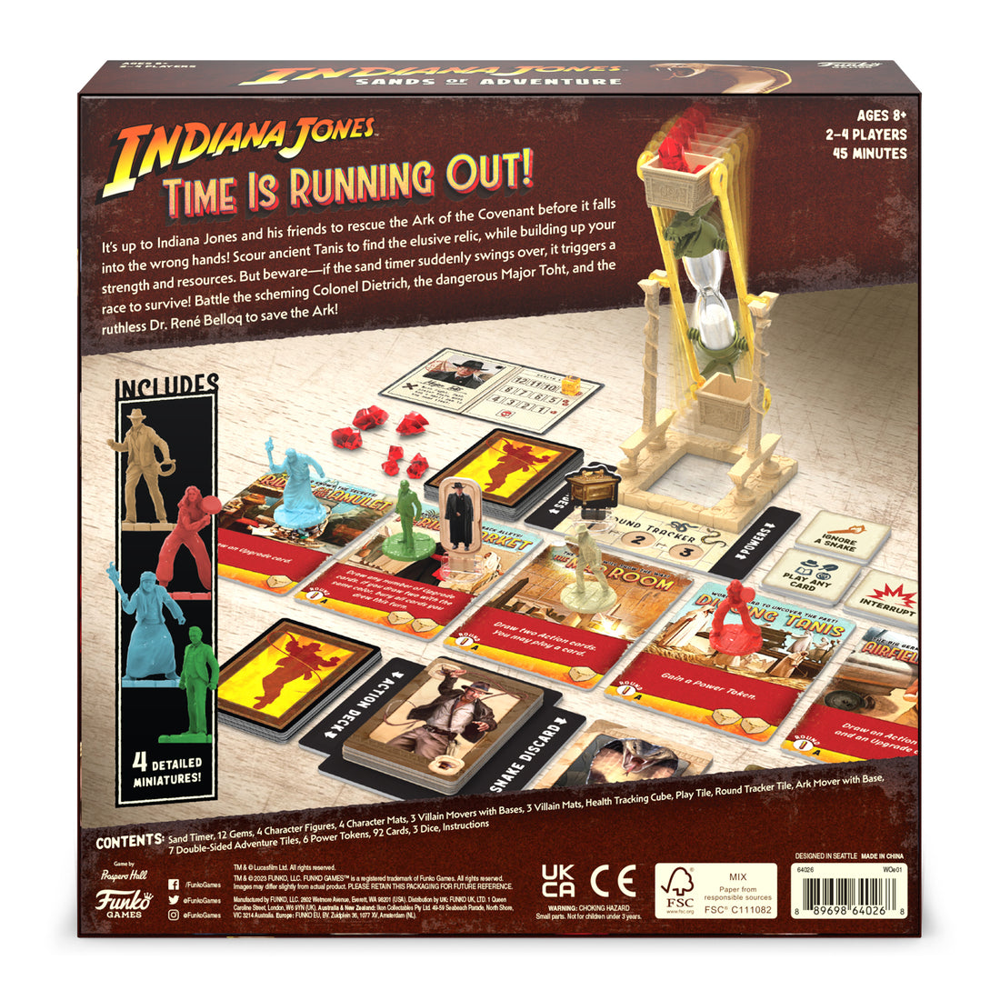 Funko Board Games - Indiana Jones Sands of Adventure: An Exciting Tabletop Gaming Experience