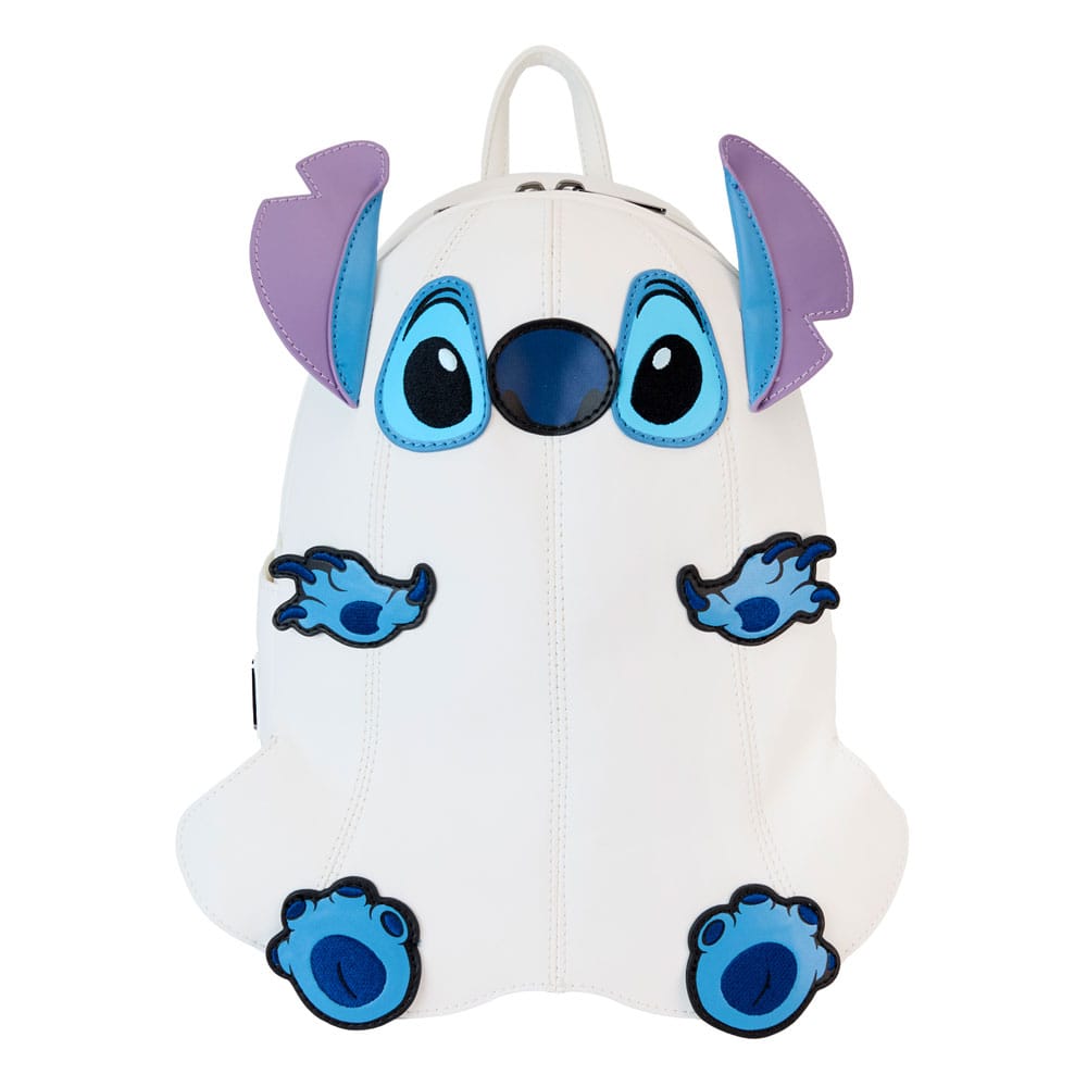 Loungefly Disney Mini Backpack Featuring Stitch in Ghost Cosplay Costume