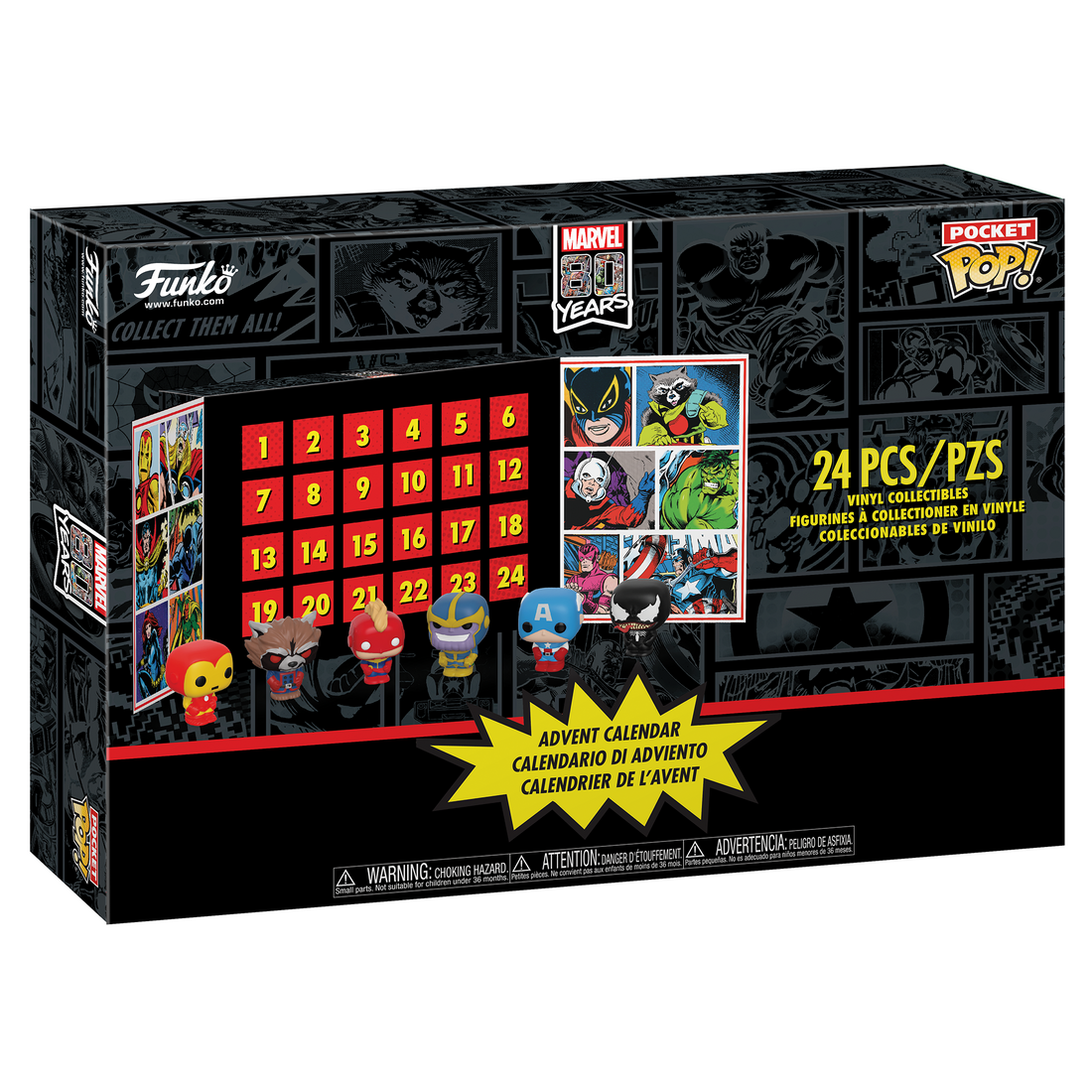 Marvel 80th Anniversary Compact Pop! Advent Calendar for Festive Fun