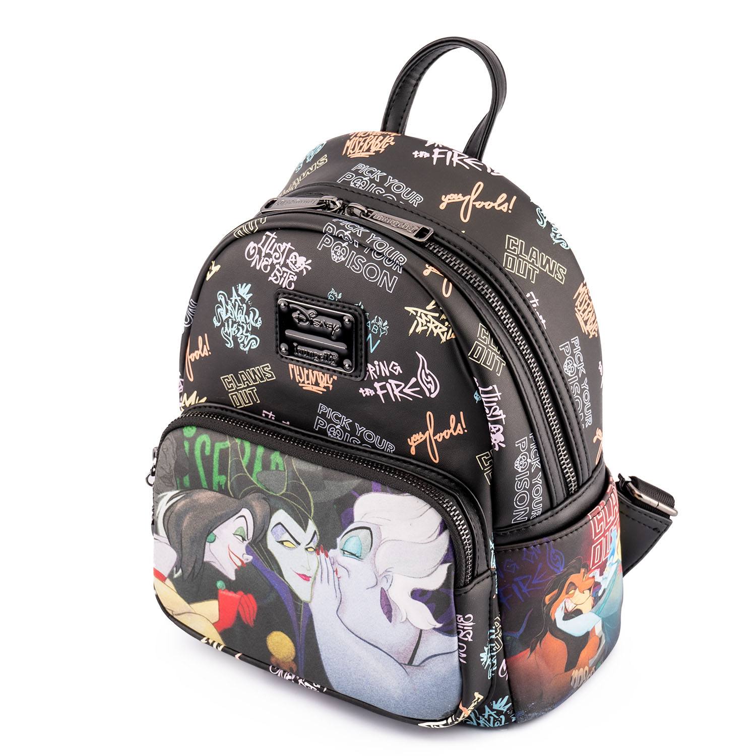 Loungefly Mini Backpack Featuring Disney's Iconic Villains