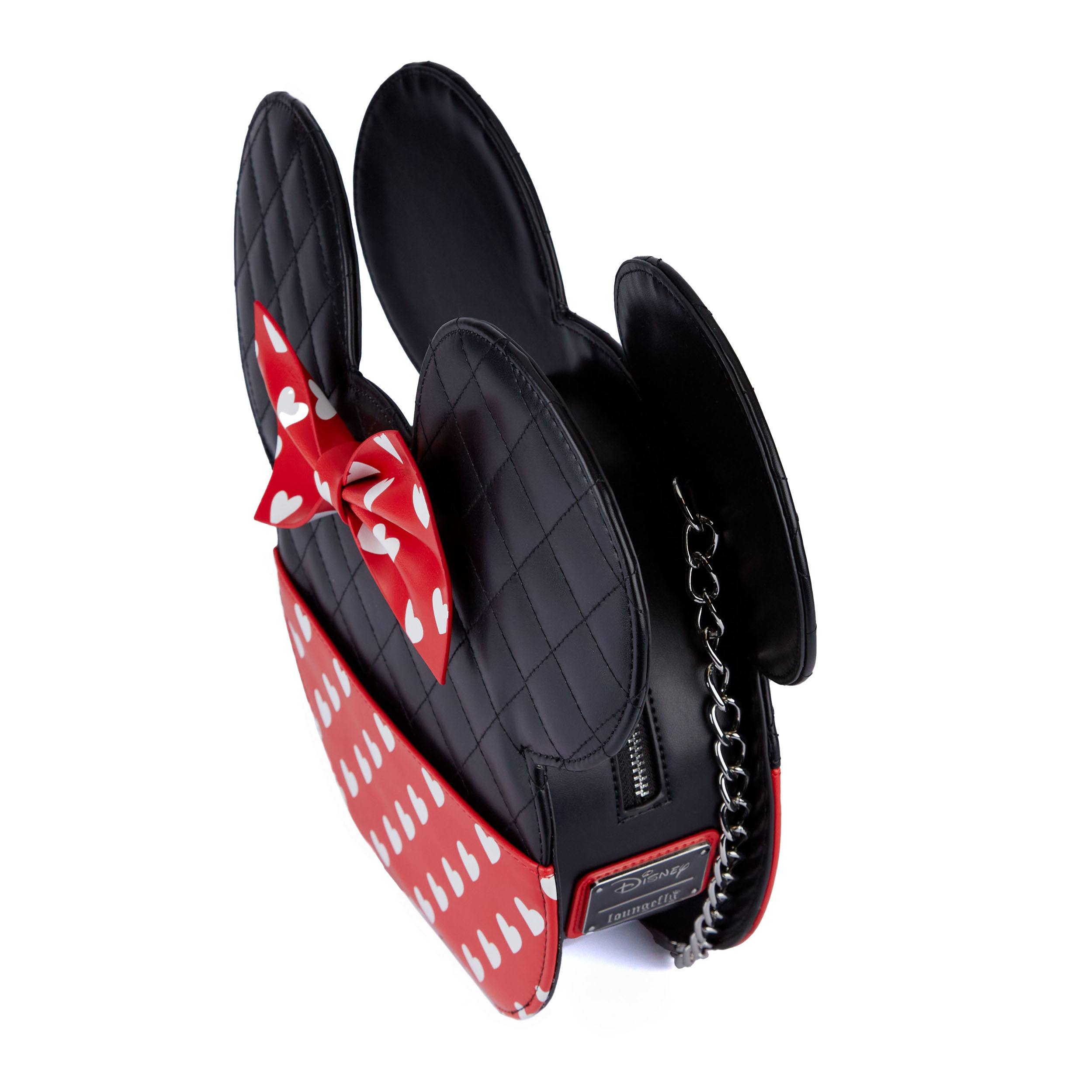 Loungefly Disney POP! Valentine's Day Crossbody Bag Featuring Mickey and Minnie Mouse Designs