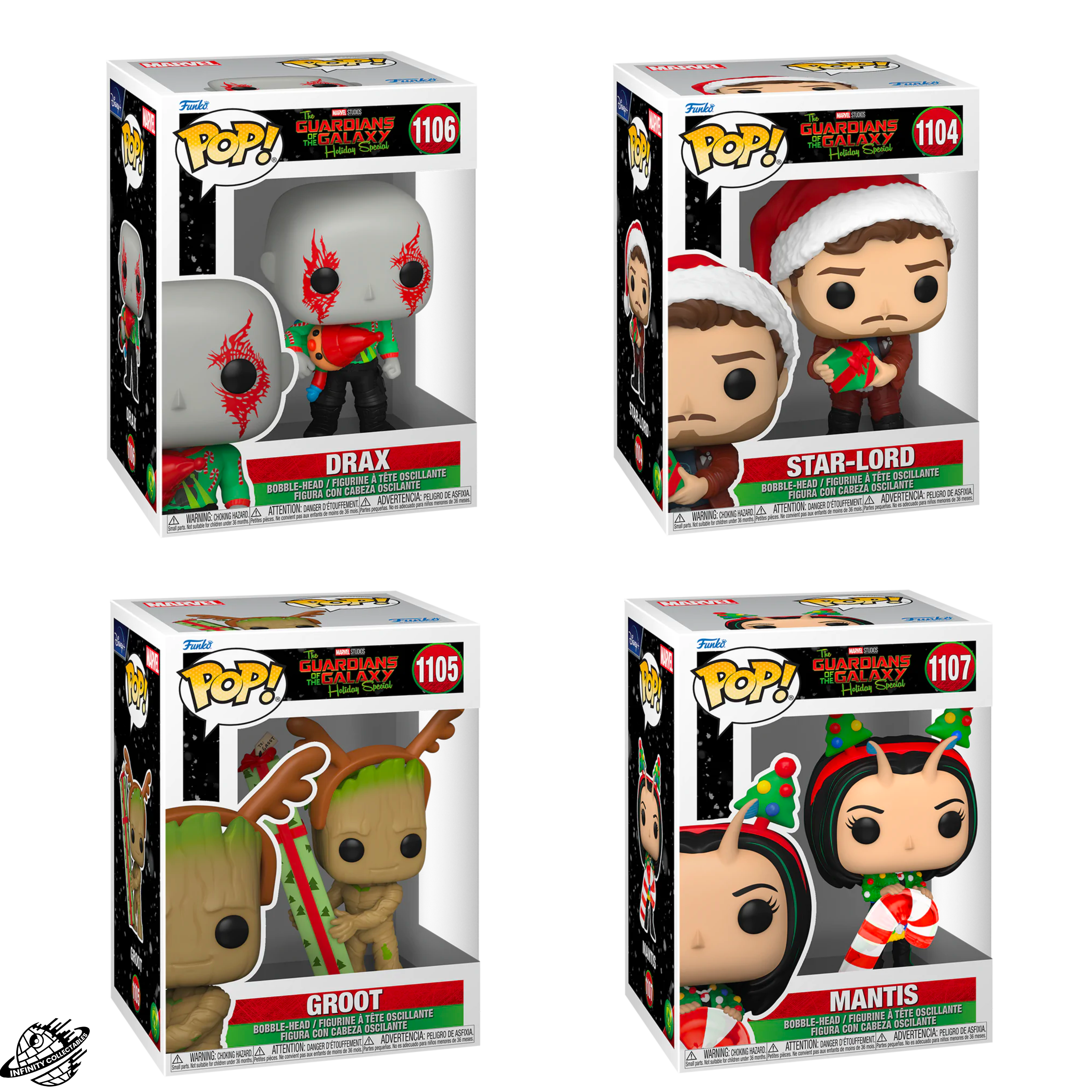 Marvel Guardians of the Galaxy Holiday Special 4-Piece Funko Pop! Bundle