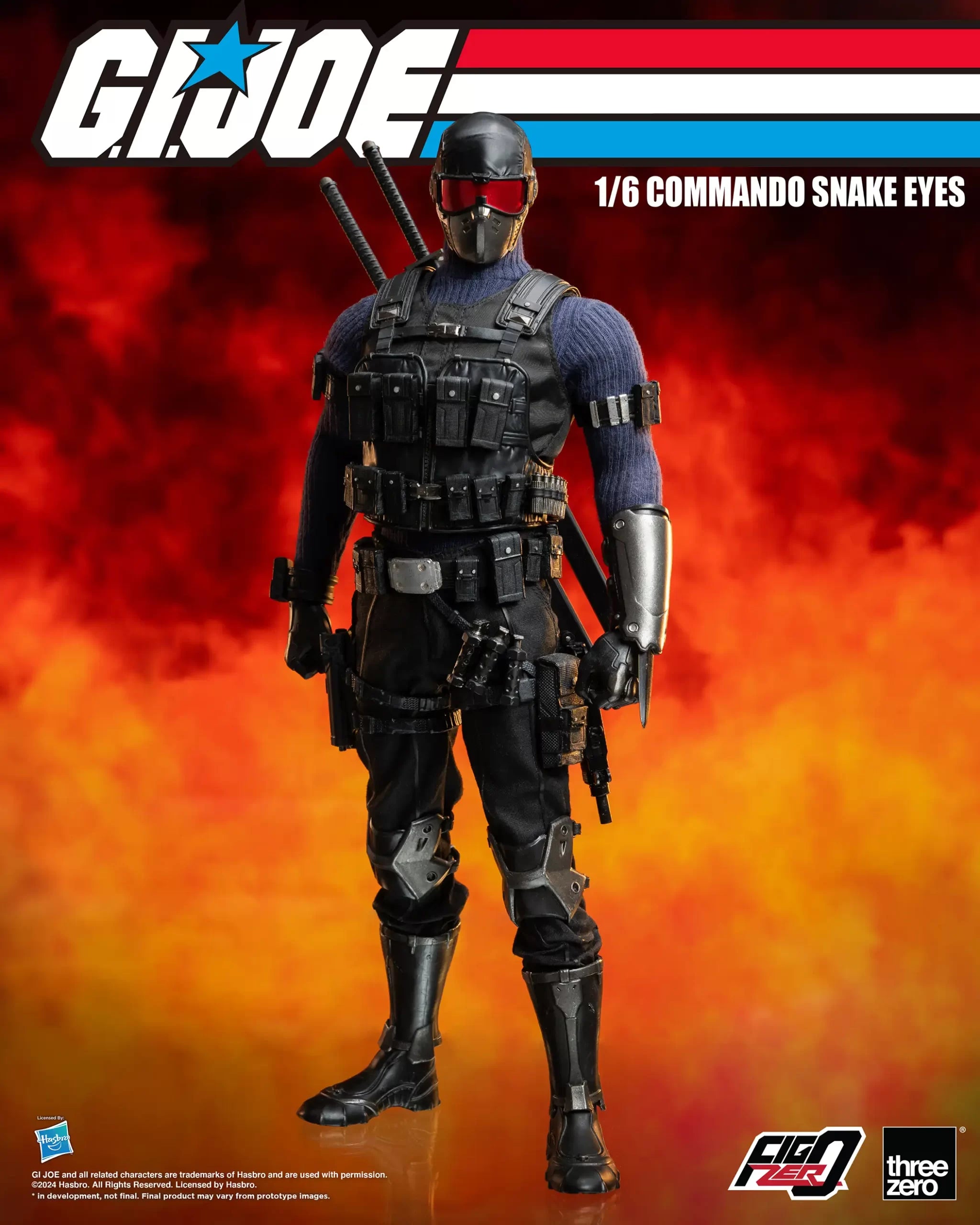 Threezero's FigZero 1/6 Scale G.I. Joe Commando Snake Eyes Collectible Figure