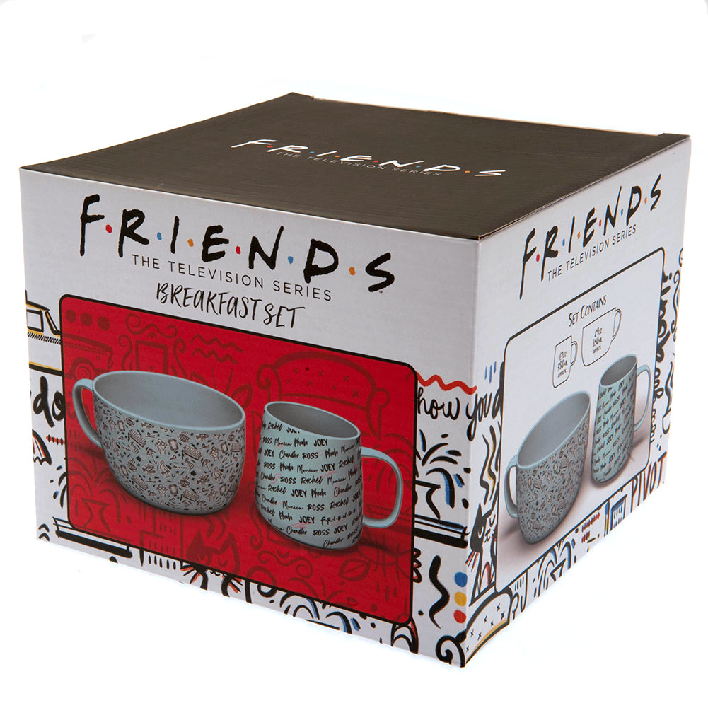 Popular TV Series Themed Friends Breakfast Gift Set with Ceramic Mug and Bowl