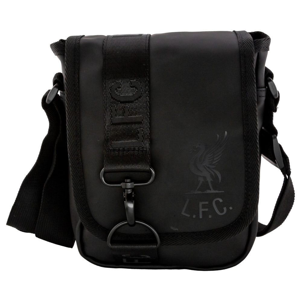 Stylish Liverpool FC Blackout Shoulder Bag with Embossed Insignia