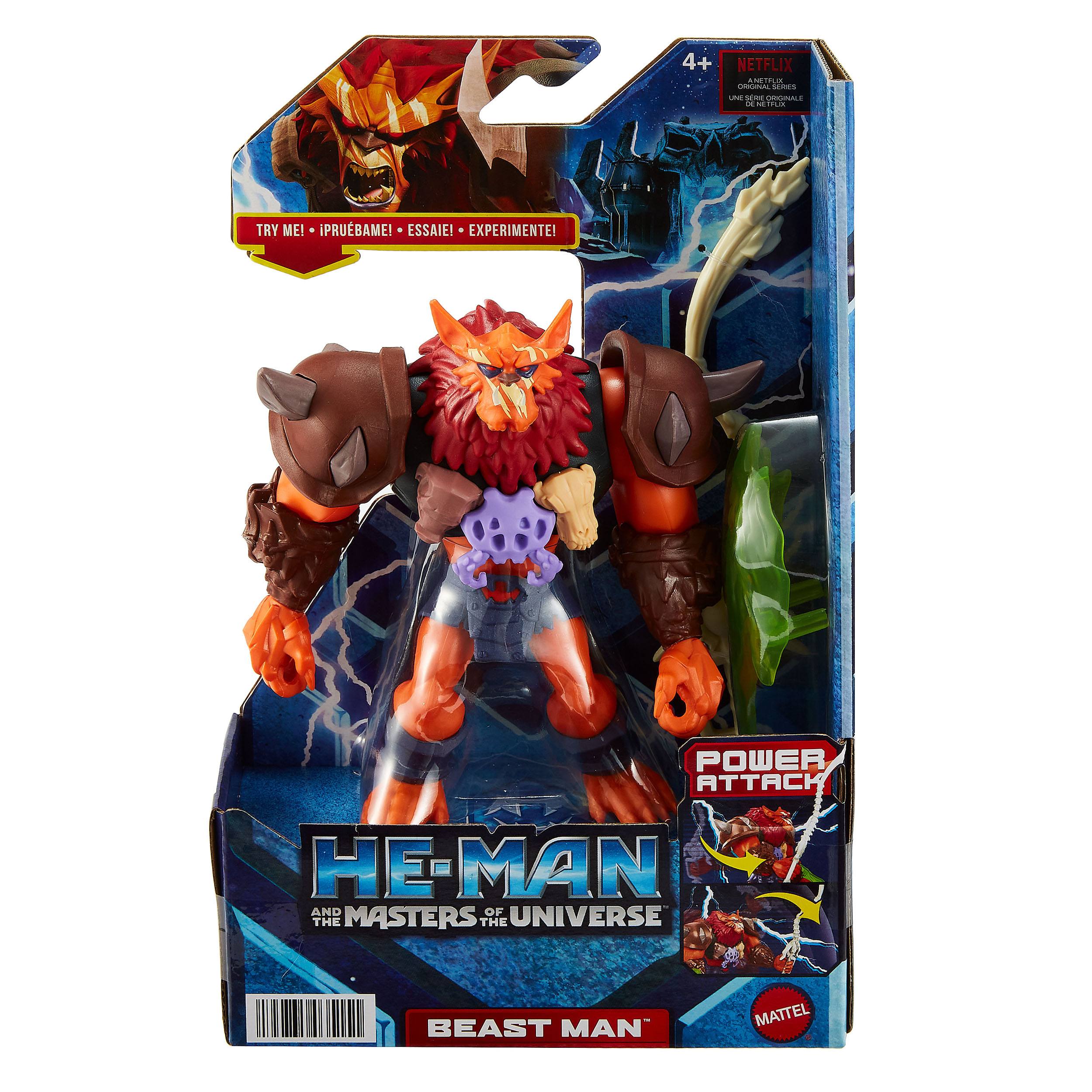 He-Man Masters of the Universe Beast Man 5.5-Inch Action Figure with Power Attack