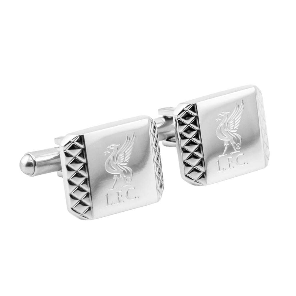 Stylish Liverpool Football Club Stainless Steel Patterned Dress Cufflinks for Gentlemen