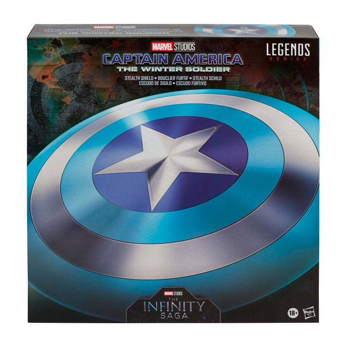 Authentic 1:1 Scale Replica of Marvel Legends Captain America's Stealth Shield for Fans and Collectors