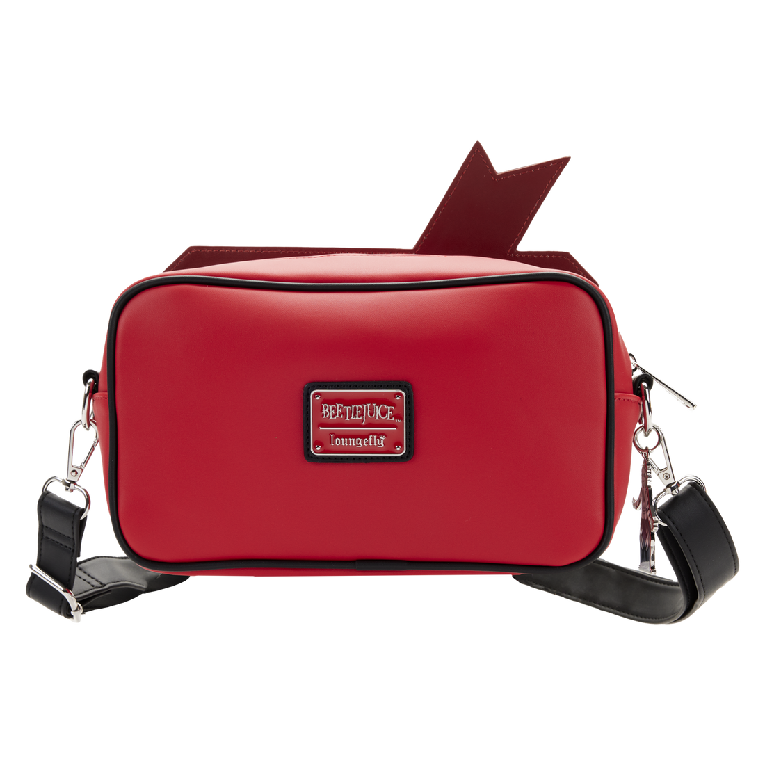 Loungefly Branded Beetlejuice Themed Graveyard Sign Design Crossbody Shoulder Bag