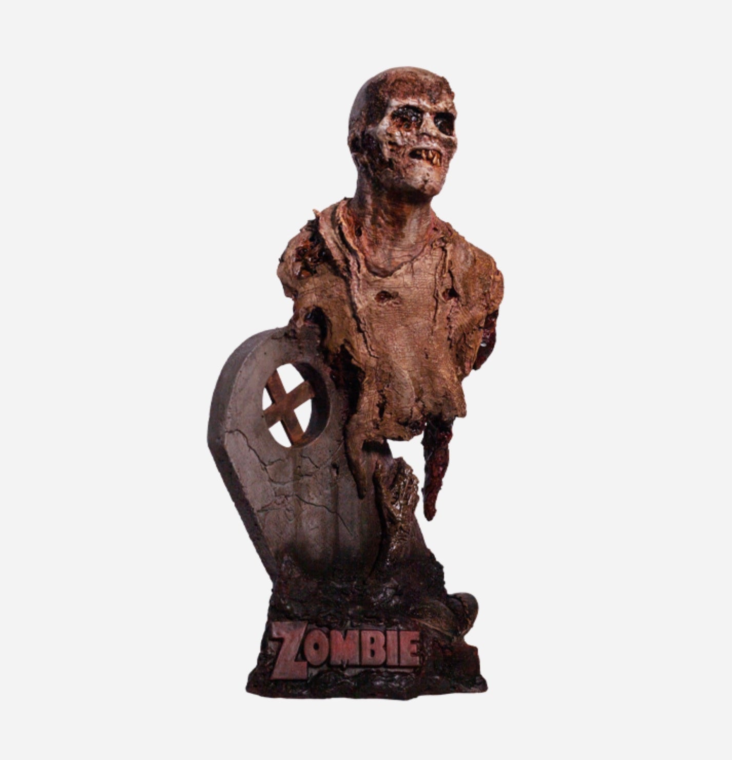 1/6 Scale Collectible Bust of the Worm - Eyed Fulci Zombie from Poster Art