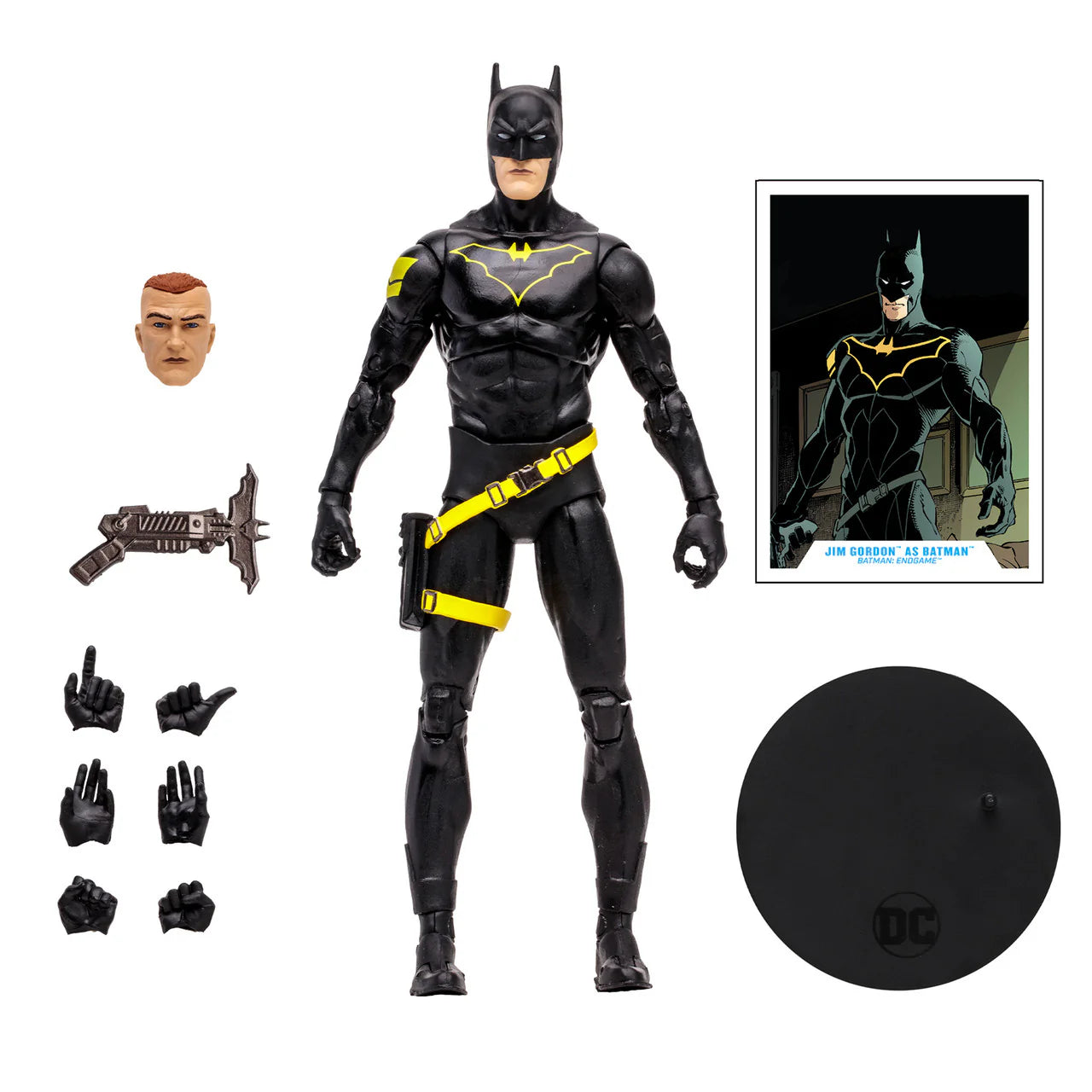McFarlane DC Multiverse 7-Inch Highly Detailed Jim Gordon as Batman Endgame Action Figure