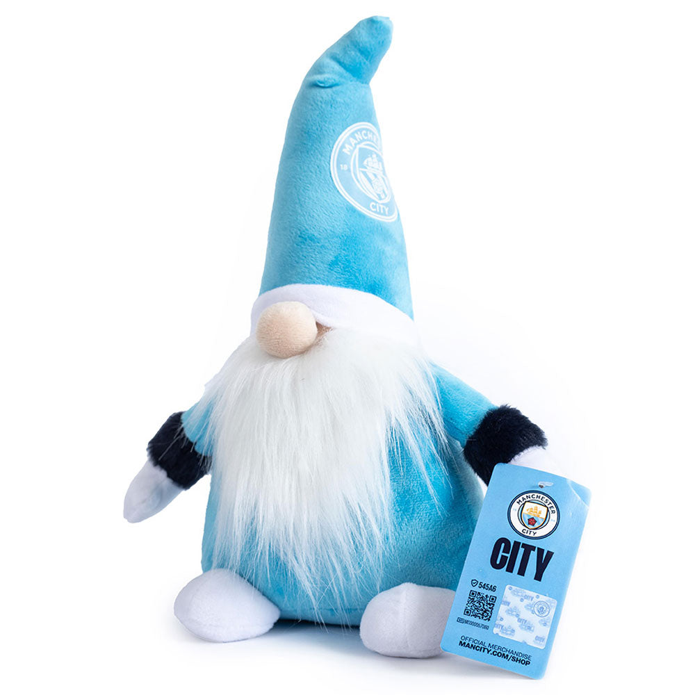 Sky Blue and White Manchester City FC Soft Plush Gonk with City Crest