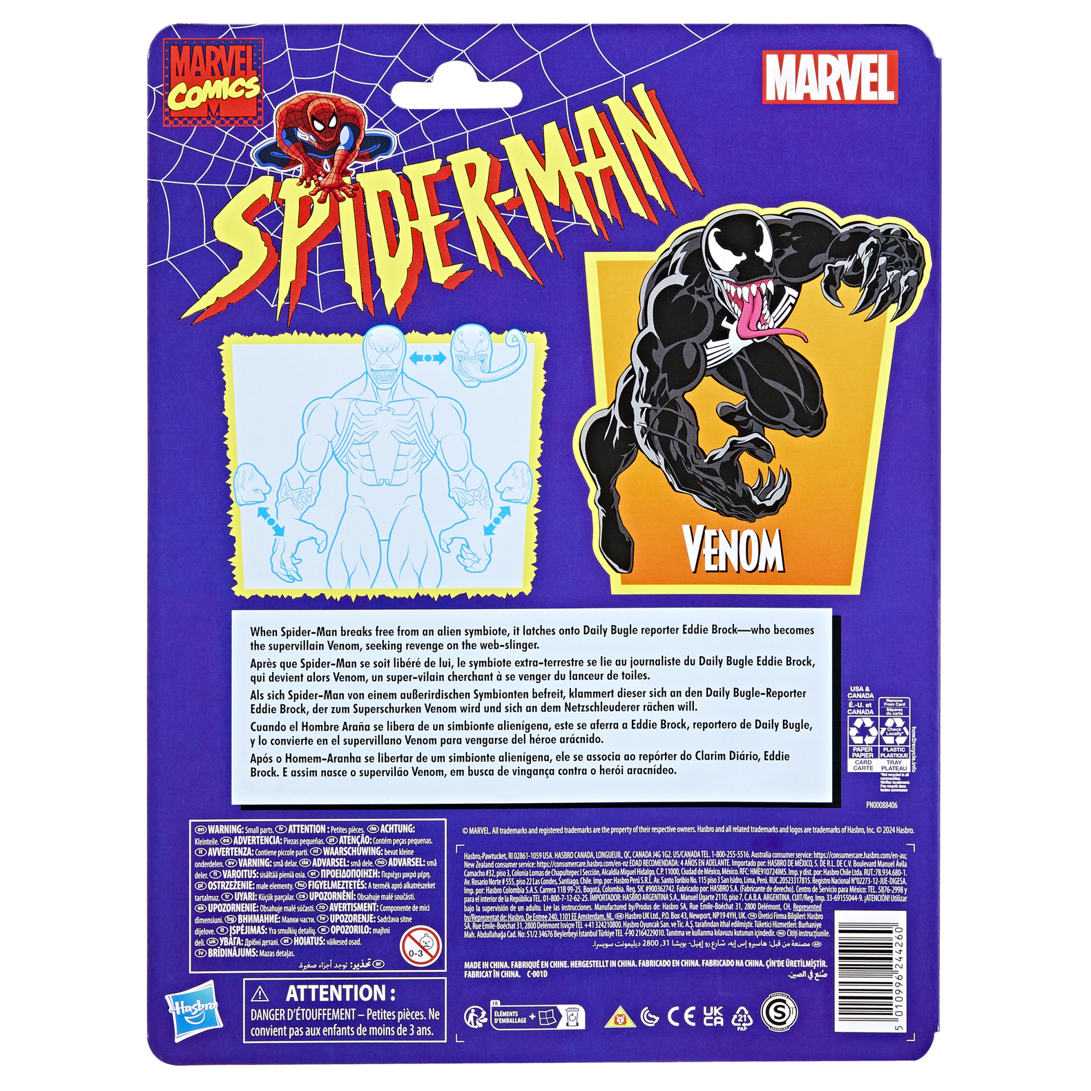 Marvel Legends Series 6-Inch Scale Venom Collectible Action Figure for Marvel Fans and Collectors