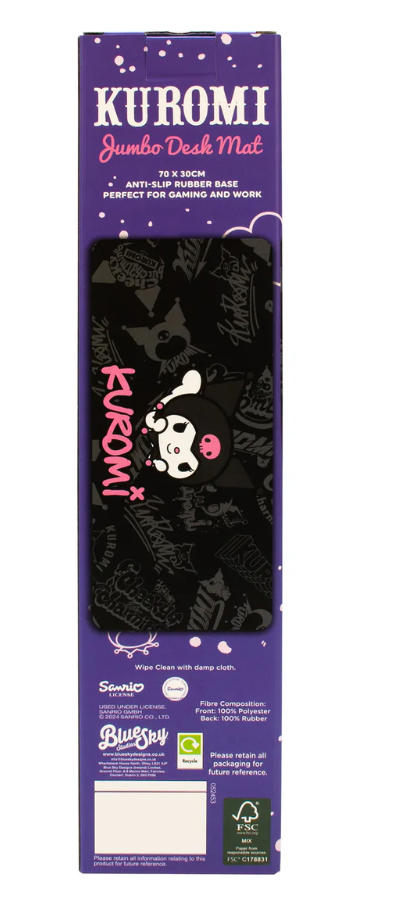 Stylish Hello Kitty & Friends Kuromi-themed Large-sized Desk Mat for Workspace Decoration