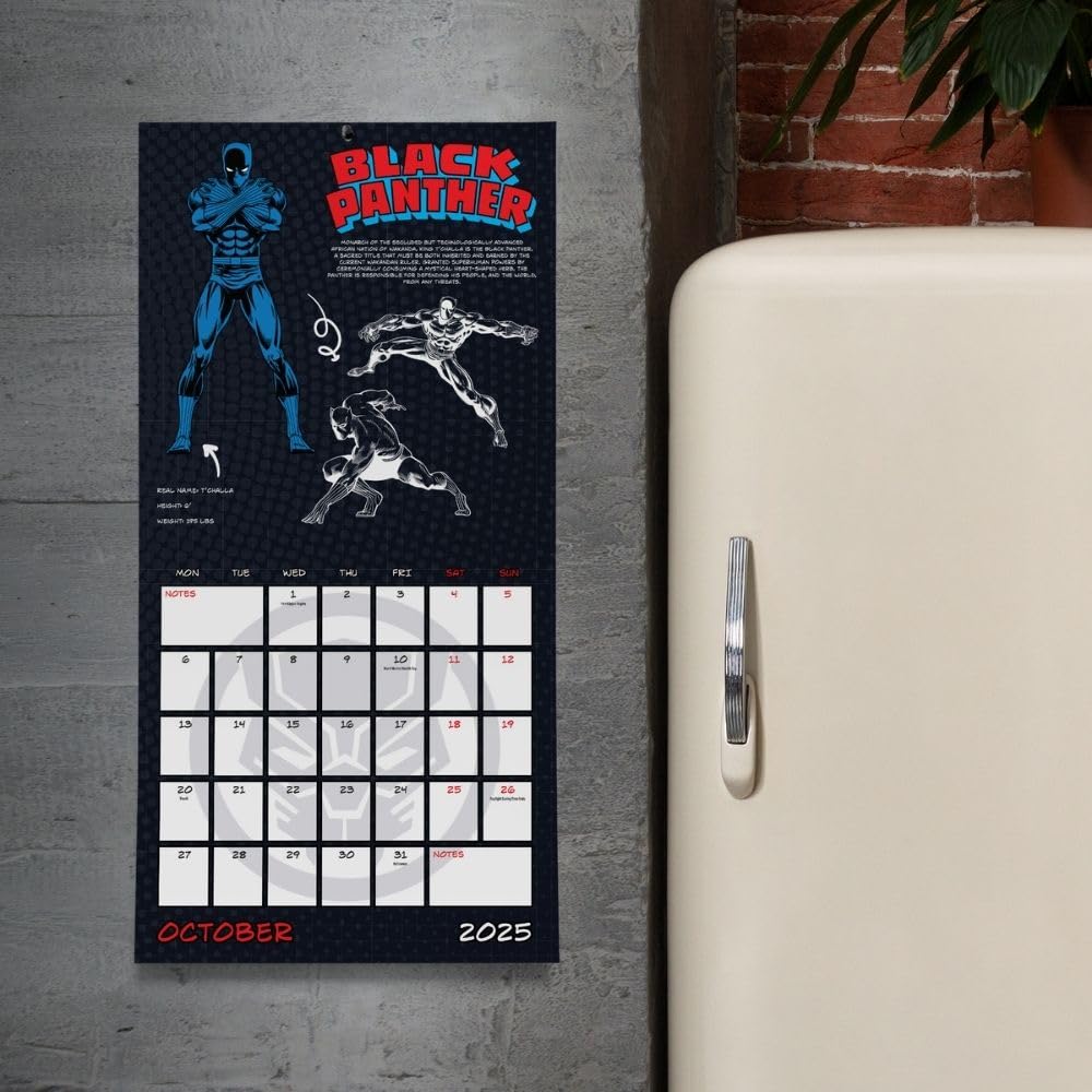 2025 Marvel Comics Themed Square Wall Calendar for Your Home or Office