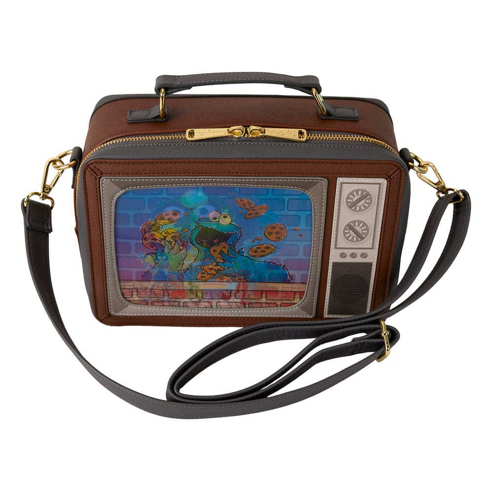 Loungefly Retro TV Style Sesame Street Adjustable Lenticular Crossbody Bag
