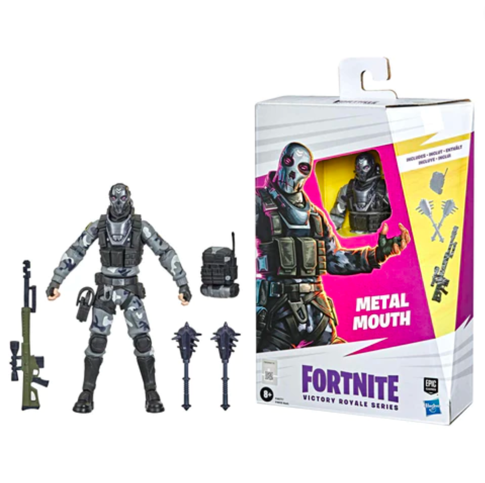 Fortnite Victory Royale Series Collectible Metal Mouth Action Figure Toy for Gaming Enthusiasts
