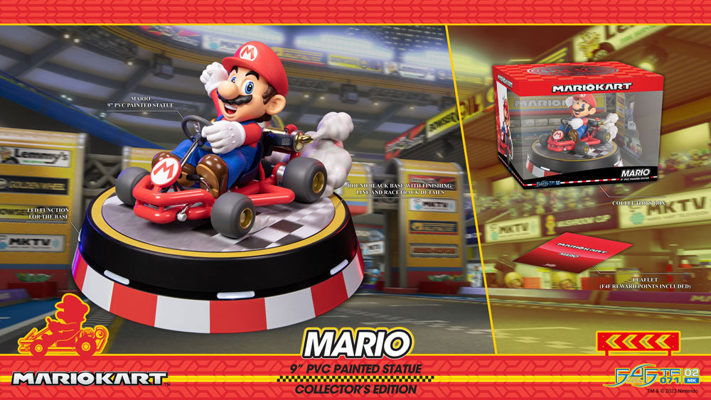 First4Figures High - Quality Mario Kart Mario Collector's Edition PVC Statue