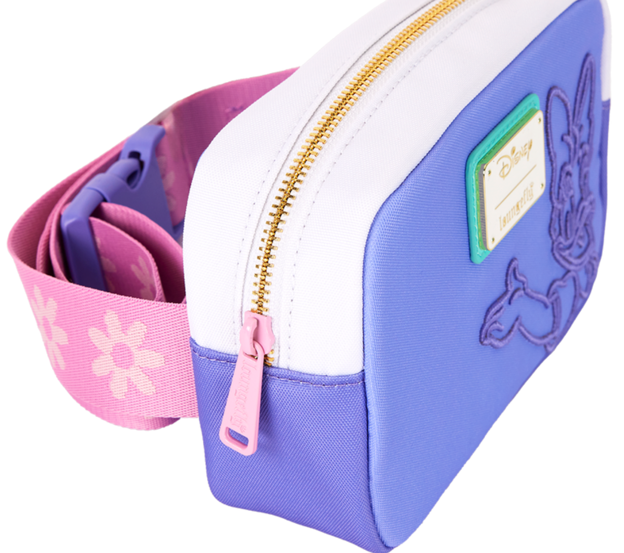 Loungefly Disney Daisy Duck Themed Nylon Adjustable Sling Shoulder Bag for Fashion Lovers