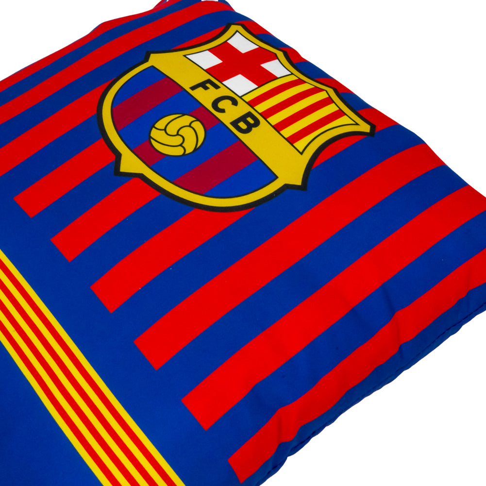 FC Barcelona Striped Decorative Cushion for Home and Fans