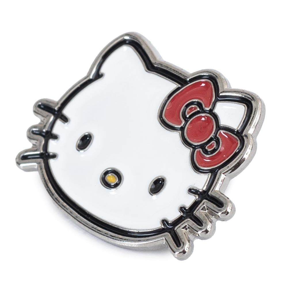 Vibrant Hello Kitty Enamel Pin Badge with Rubber Push Fixing