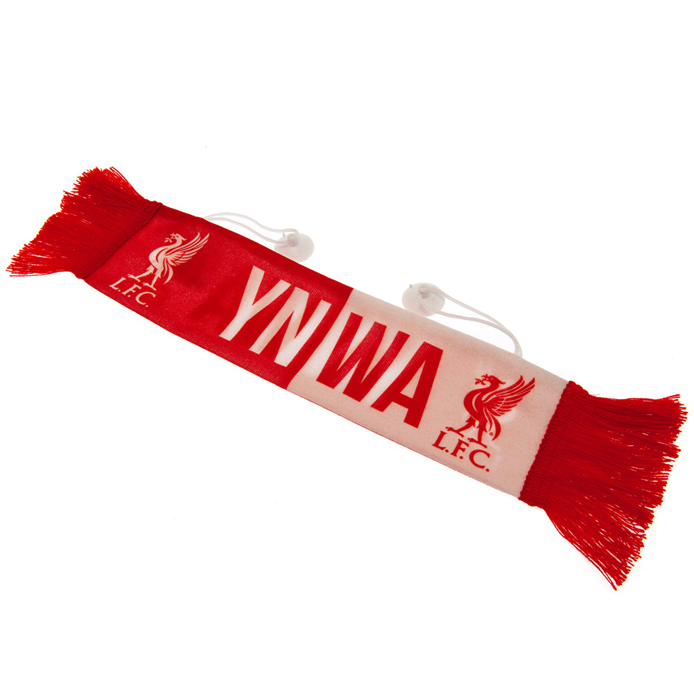Liverpool Mini Car Decorative Scarf with Liverbird Crests and You'll Never Walk Alone Text