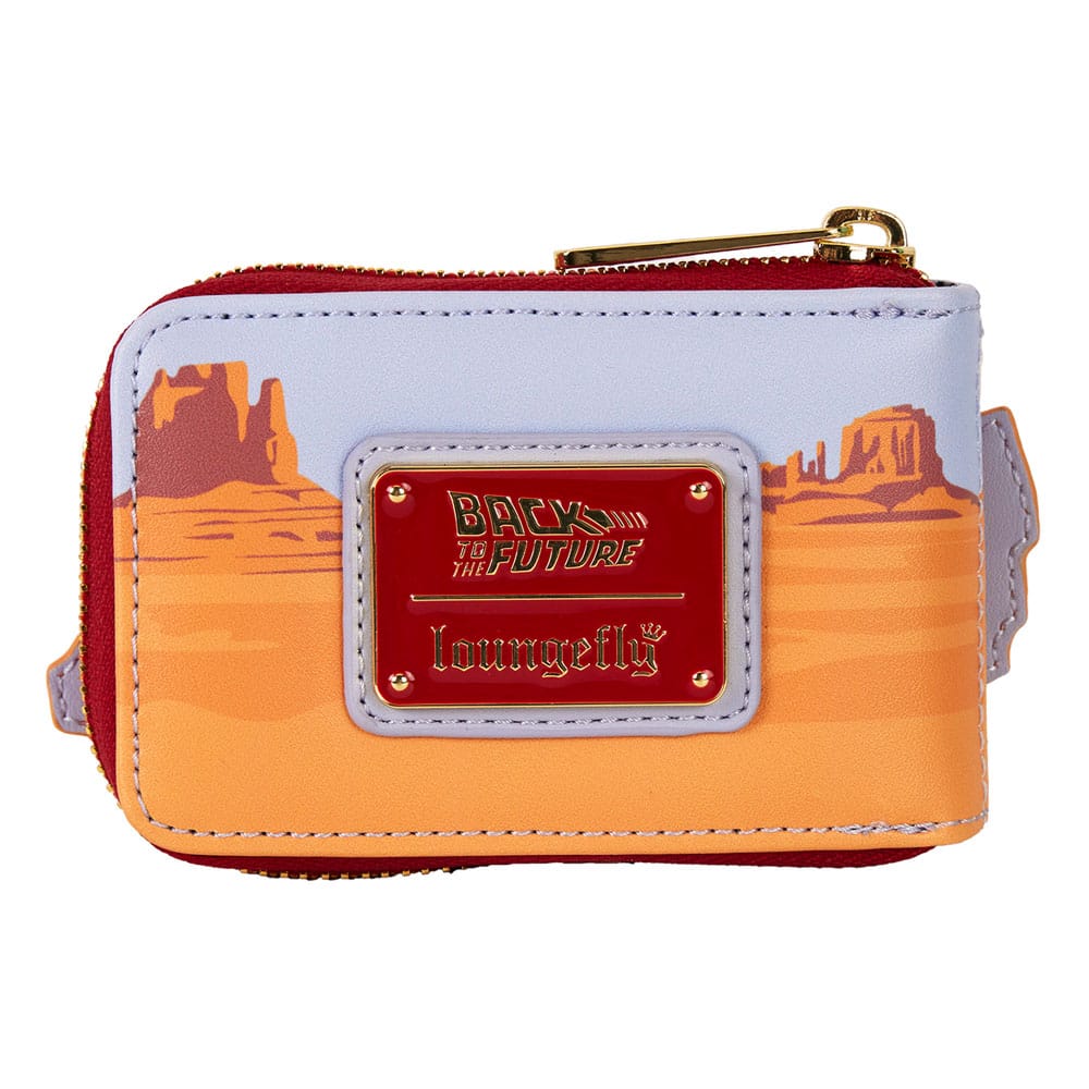 Loungefly 40th Anniversary Back To The Future Delorean Inspired Accordion Style Wallet for Everyday Use