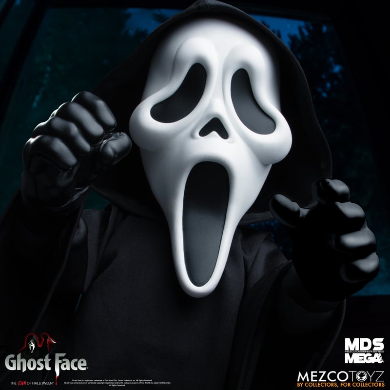 Mega Scale 15-inch Ghost Face Figure from Mezco Designer Series