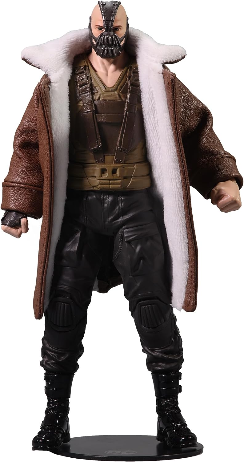 McFarlane 7 - Inch Gold - Label Action Figure of Bane in Trench Coat from The Dark Knight Trilogy DC Multiverse