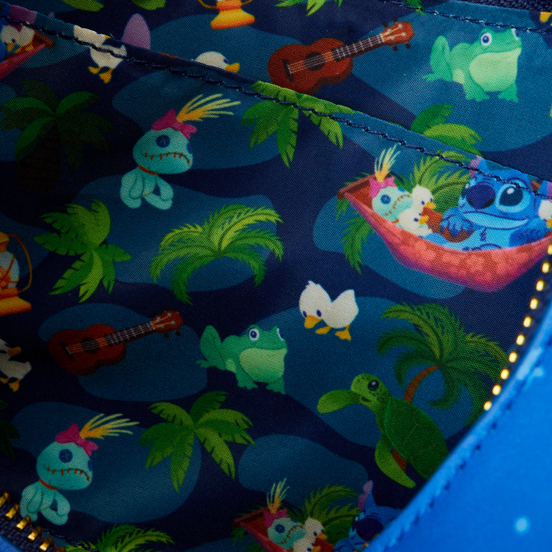 Loungefly Disney Stitch Camping Cuties Adjustable Hammock Vegan Leather Crossbody Bag