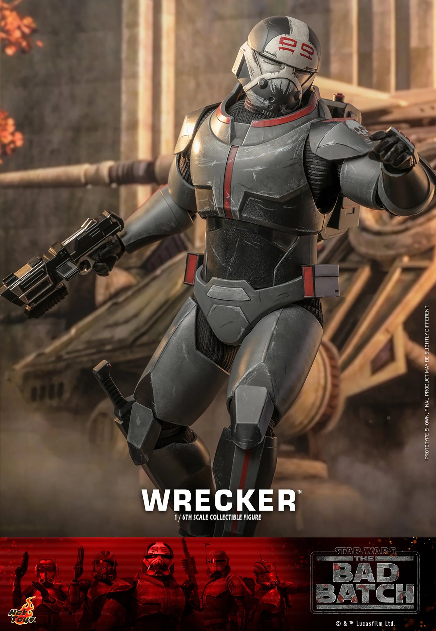 Hot Toys 1/6th Scale Star Wars The Bad Batch Wrecker Collectible Figure