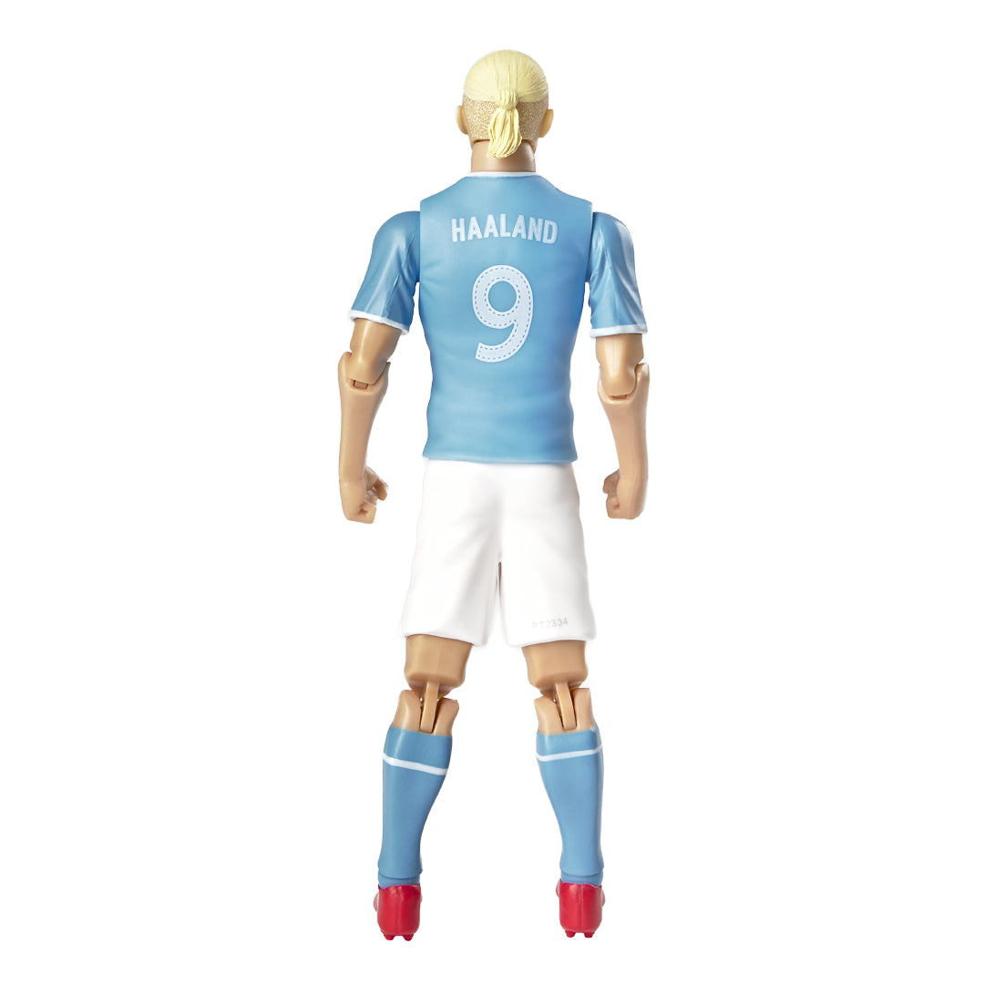 20cm Tall Manchester City Erling Haaland 9 Detailed Action Figure with Football