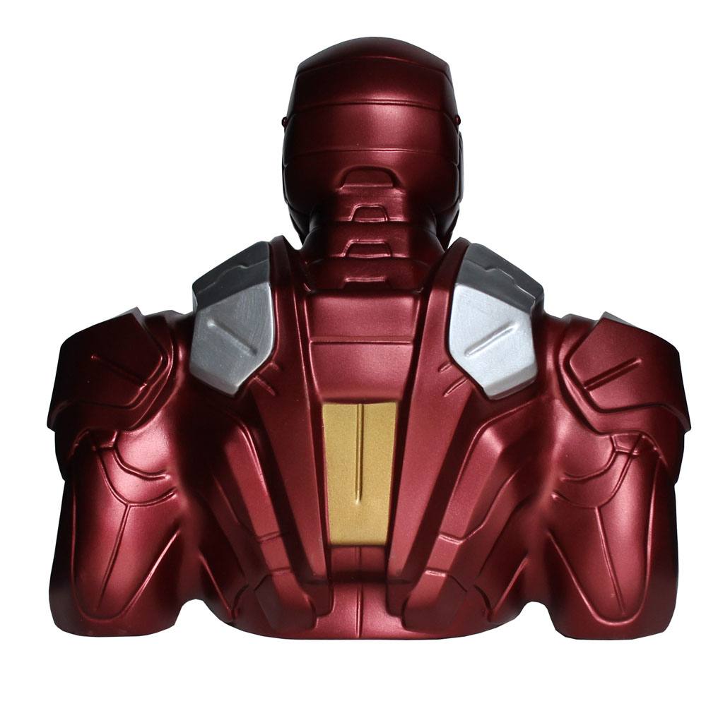 Collectible Marvel Iron Man-themed Coin Bank, Approx. 22 cm Tall