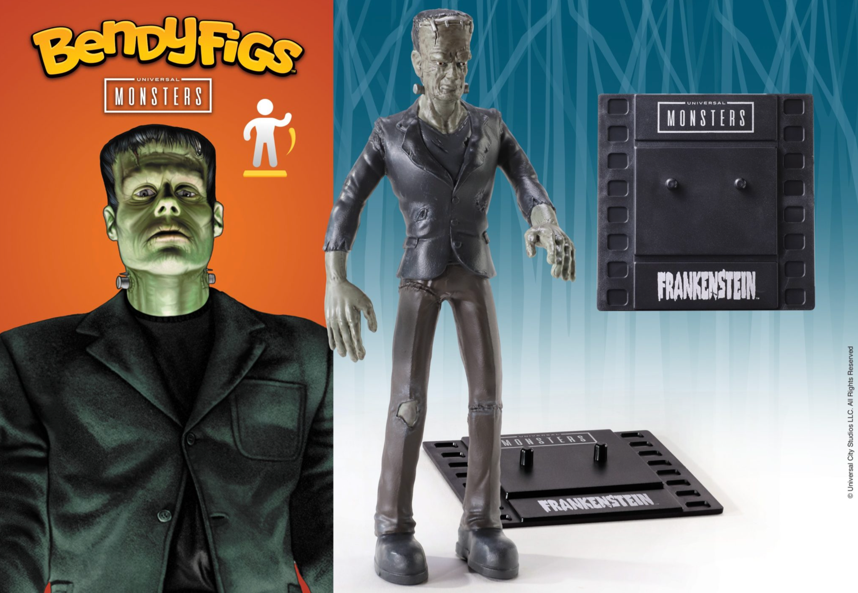 Universal Monsters Bendyfigs Collectible Figure of Frankenstein Monster