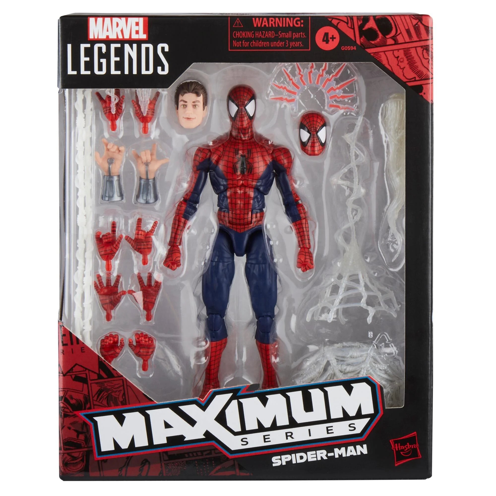 Imported Hasbro Marvel Legends Maximum Series 15 cm Scale Spider - Man 6 Action Figure for Collectors