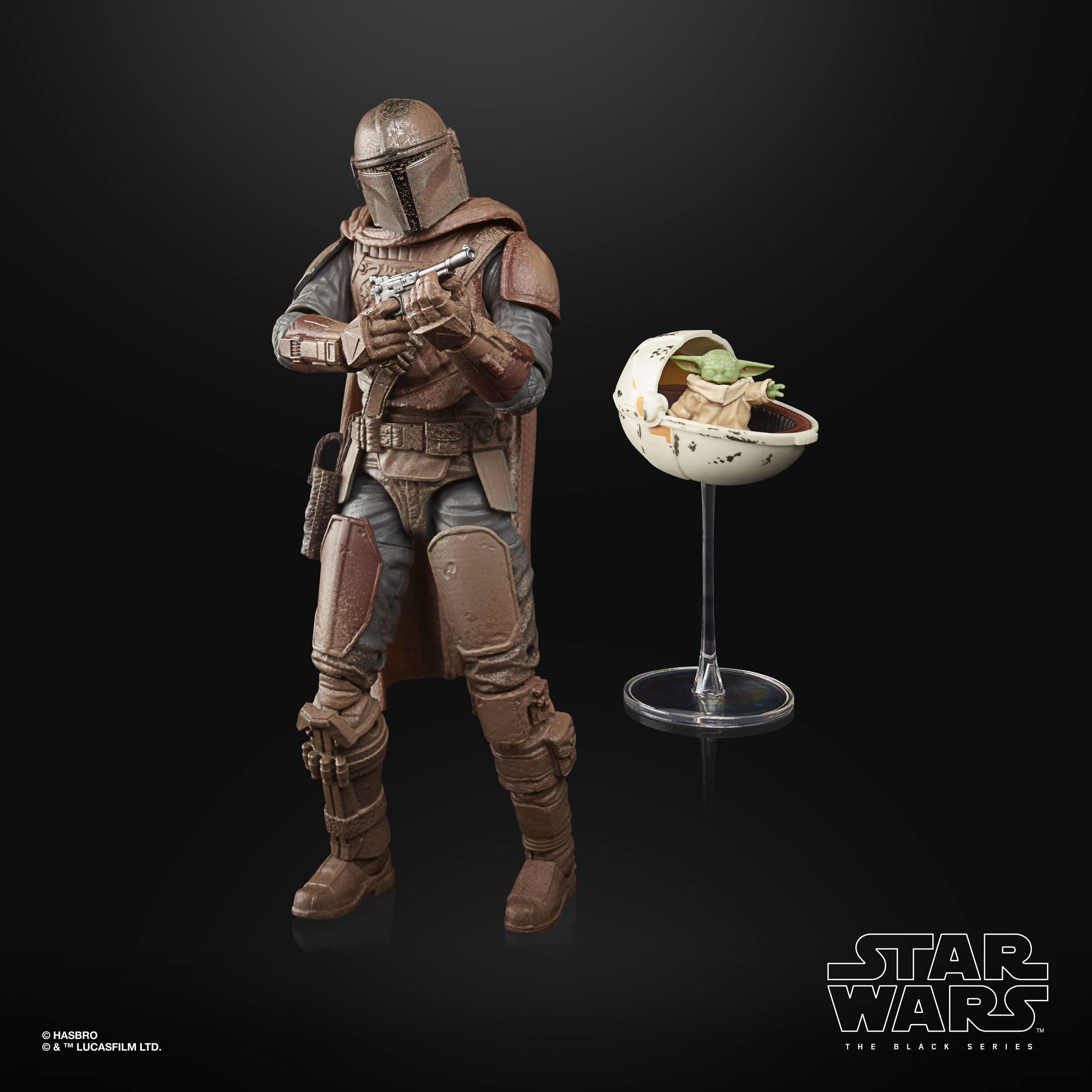 Hasbro Star Wars The Black Series Collectible Action Figures of The Mandalorian and Grogu from Arvala - 7