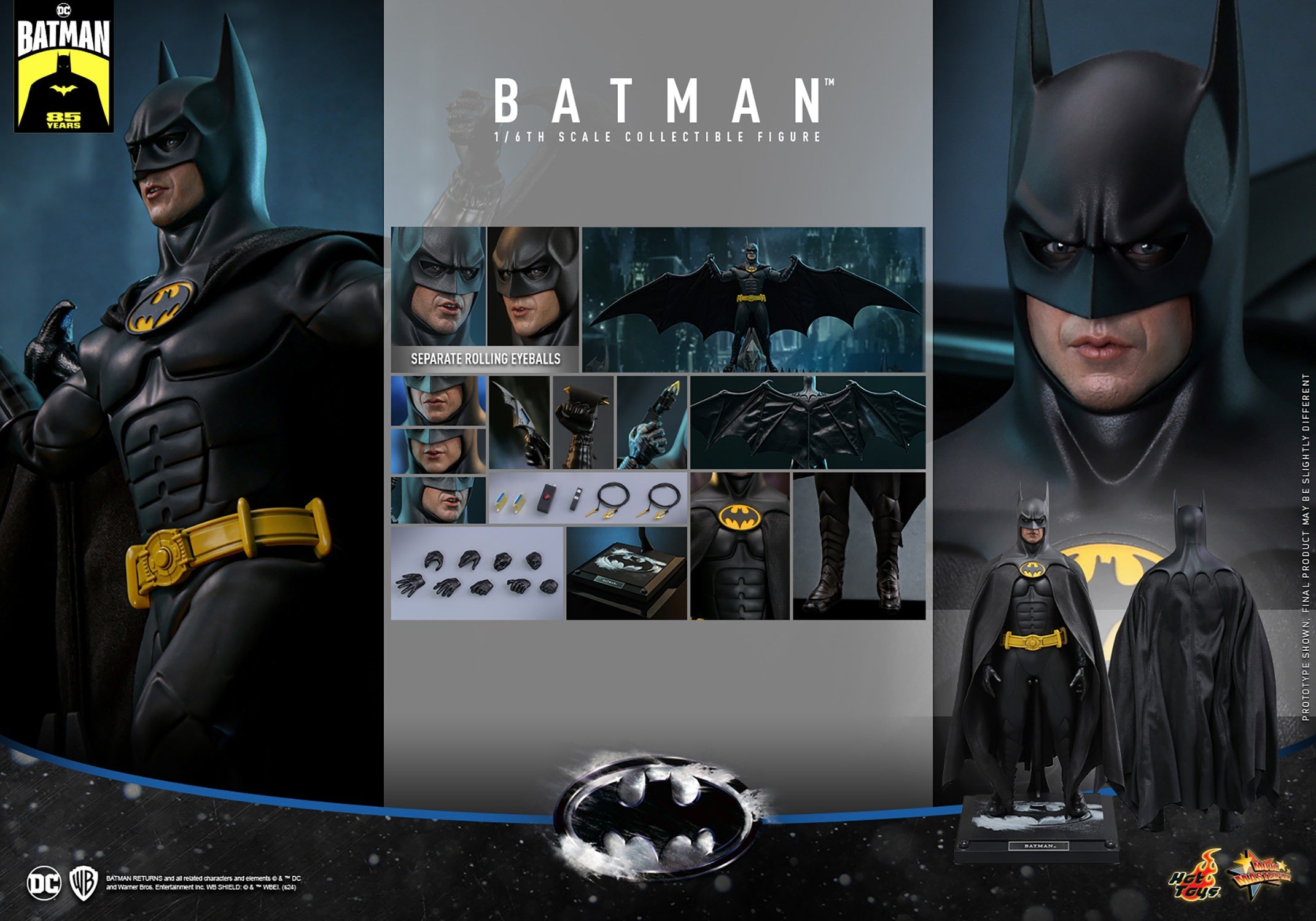Hot Toys 1/6th Scale Collectible Figure of Batman from Batman Returns Movie
