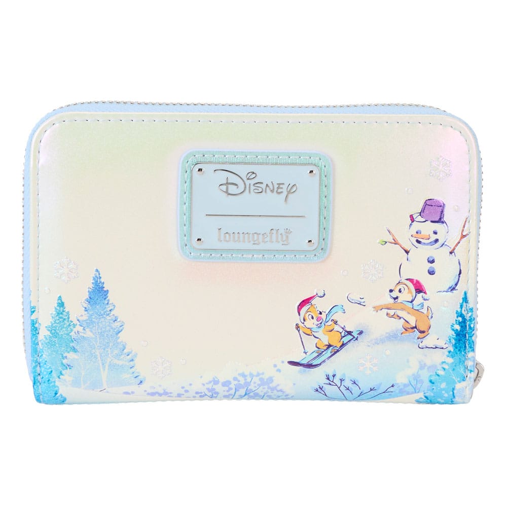Loungefly Disney Mickey and Friends Winter Wonderland-themed Zip Around Wallet for Fashionable Disney Fans