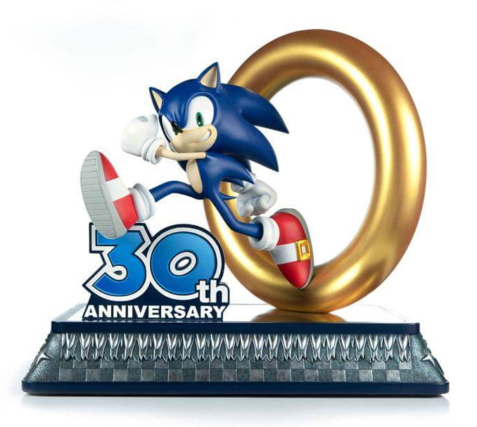 First4Figures Collectible Sonic The Hedgehog 30th Anniversary Sonic Statue for Gaming Enthusiasts