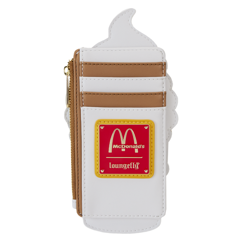 Loungefly Branded McDonald's Inspired Soft Serve Ice Cream Cone-shaped Card Storage Holder