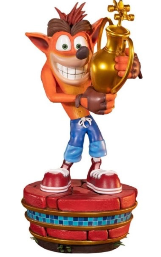 First4Figures Resin Collectible: Crash Bandicoot Nitro-Fueled Winner Statue